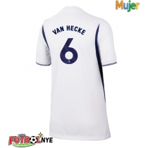 Camiseta Tottenham Hotspur Jan Paul van Hecke #6 Primera Equipación para mujer 2026-27 manga corta
